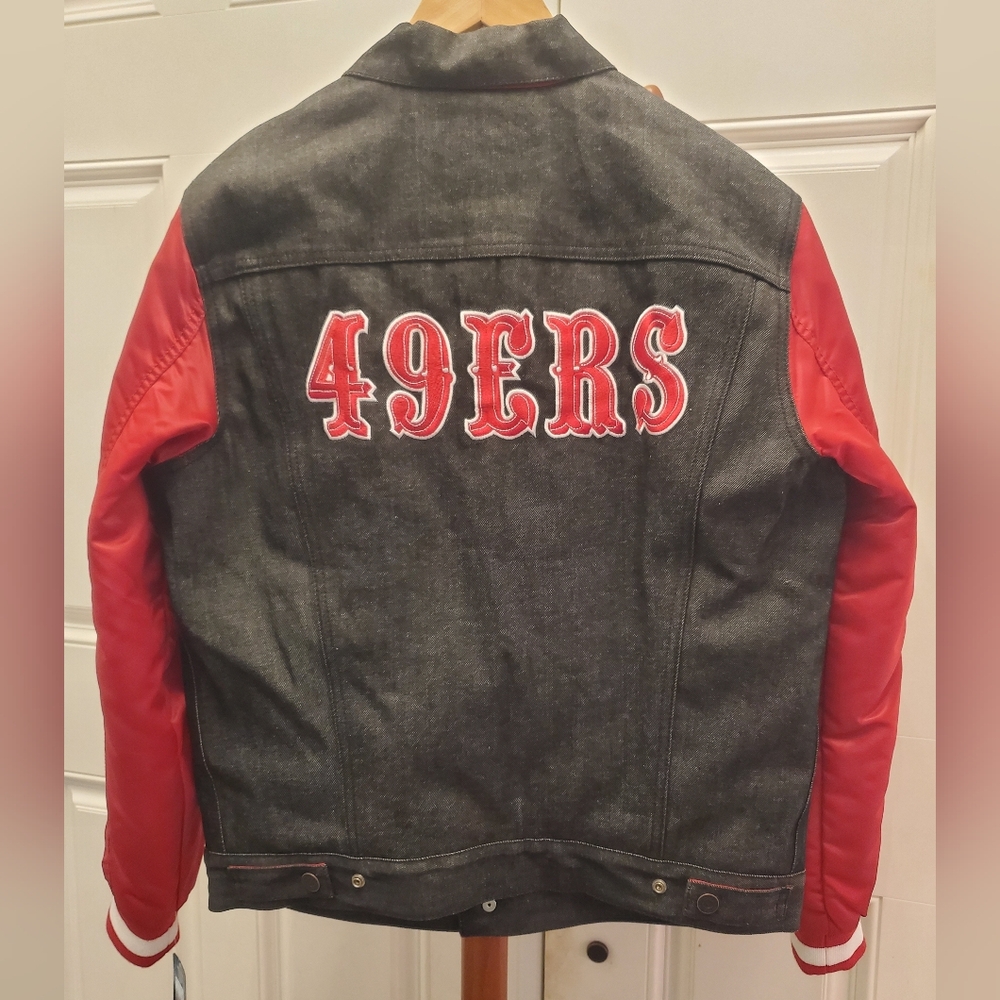 NFL Levi's x San Francisco 49ers Red and Denim  jean jacket Mens - new with tags